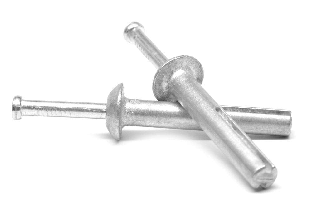 100-Pack 1/4 x 1-1/4 Inch Hammer Drive Anchors with Stainless Steel Nails