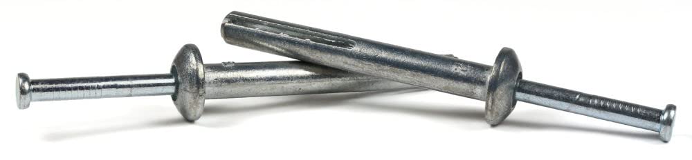 100-Pack 1/4 x 2 Inch Hammer Drive Anchors with Stainless Steel Nails