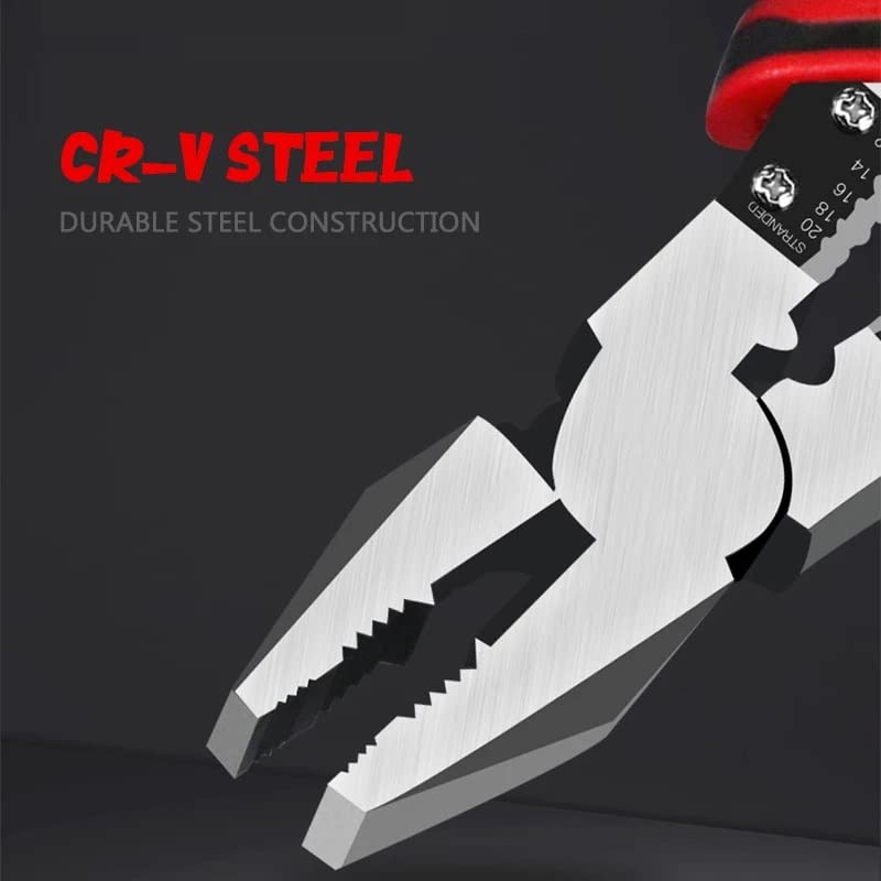 Multifunction Wire Stripper, Crimper & Pliers Set