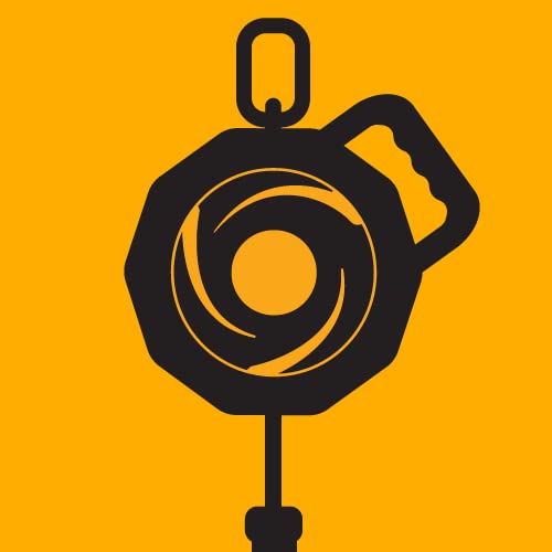Self-Retracting Lifeline with Textured Grip and Integrated Handle ANSI OSHA Compliant