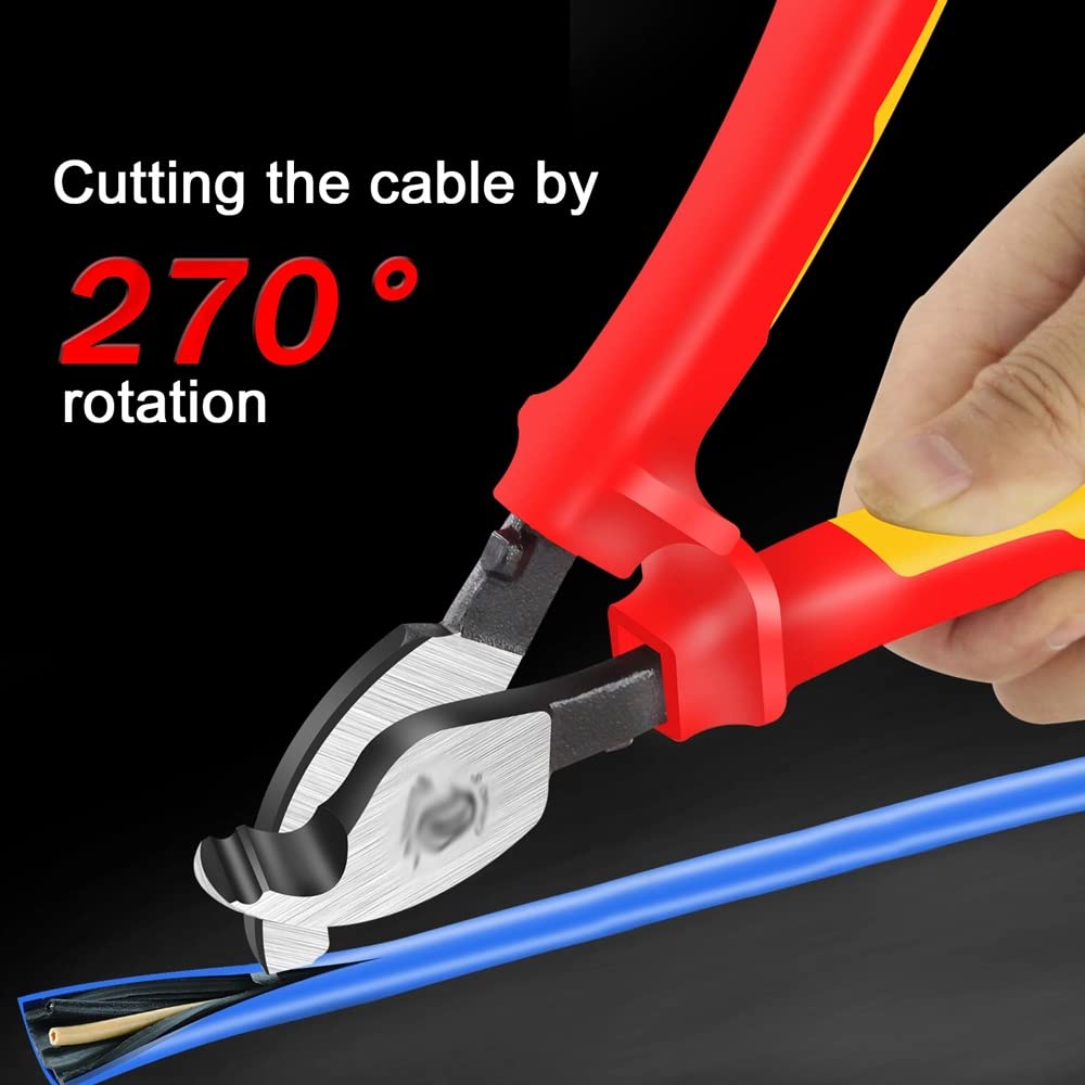 Insulated Cable Cutter & Wire Stripper Scissors