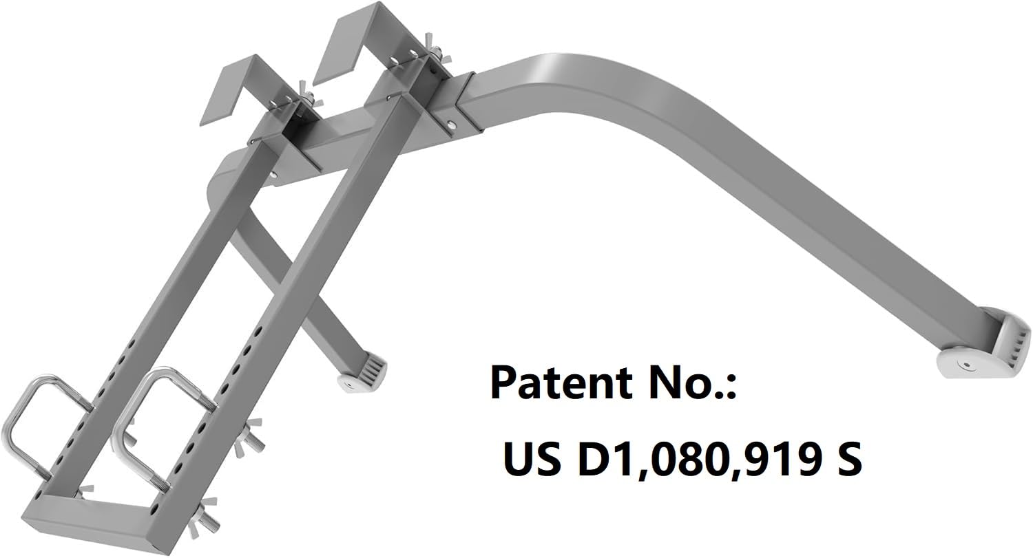 Heavy Duty Ladder Stabilizer with Anti-Slip Rubber Feet for Gutter Cleaning and Wall Protection
