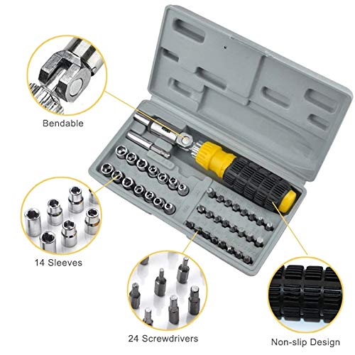 41-in-1 Precision Socket & Screwdriver Bit Set
