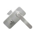Stainless Steel Glass Door Lock with Sliding Handle for Single & Double Doors