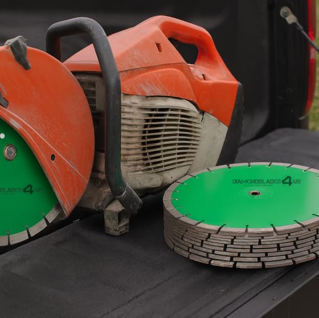 10-Pack 14-Inch Diamond Saw Blades for Concrete, Brick & Stone Cutting