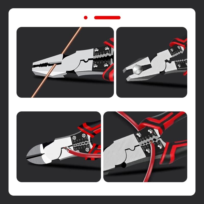 Multifunction Wire Stripper, Crimper & Pliers Set