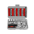 61 Pieces of Quick Socket Wrenches Screwdrivers Hex Keys Auto Repair Tools Tool Kit