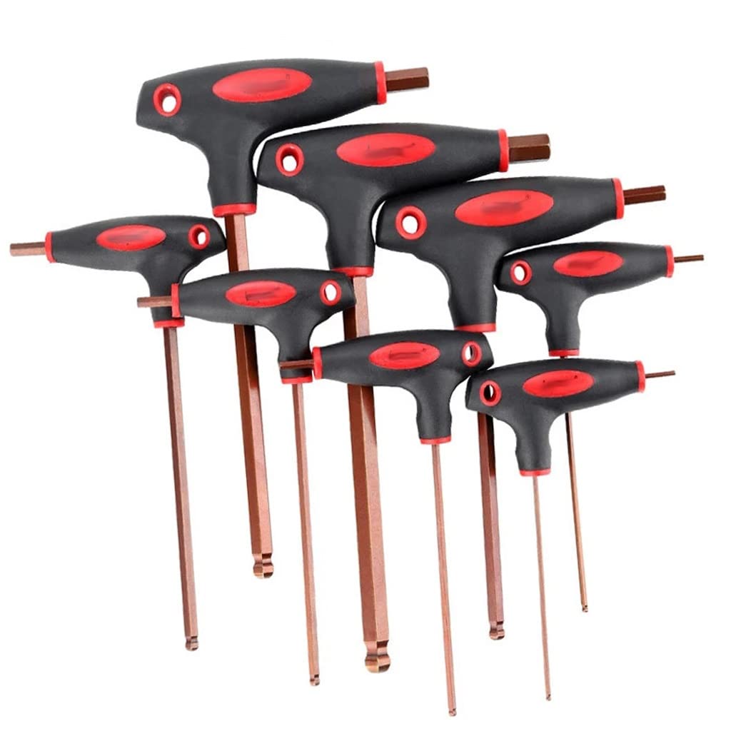 Lengthened T-Handle Hex Allen Wrench Set