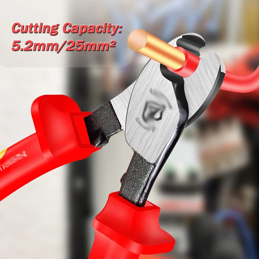 Insulated Cable Cutter & Wire Stripper Scissors