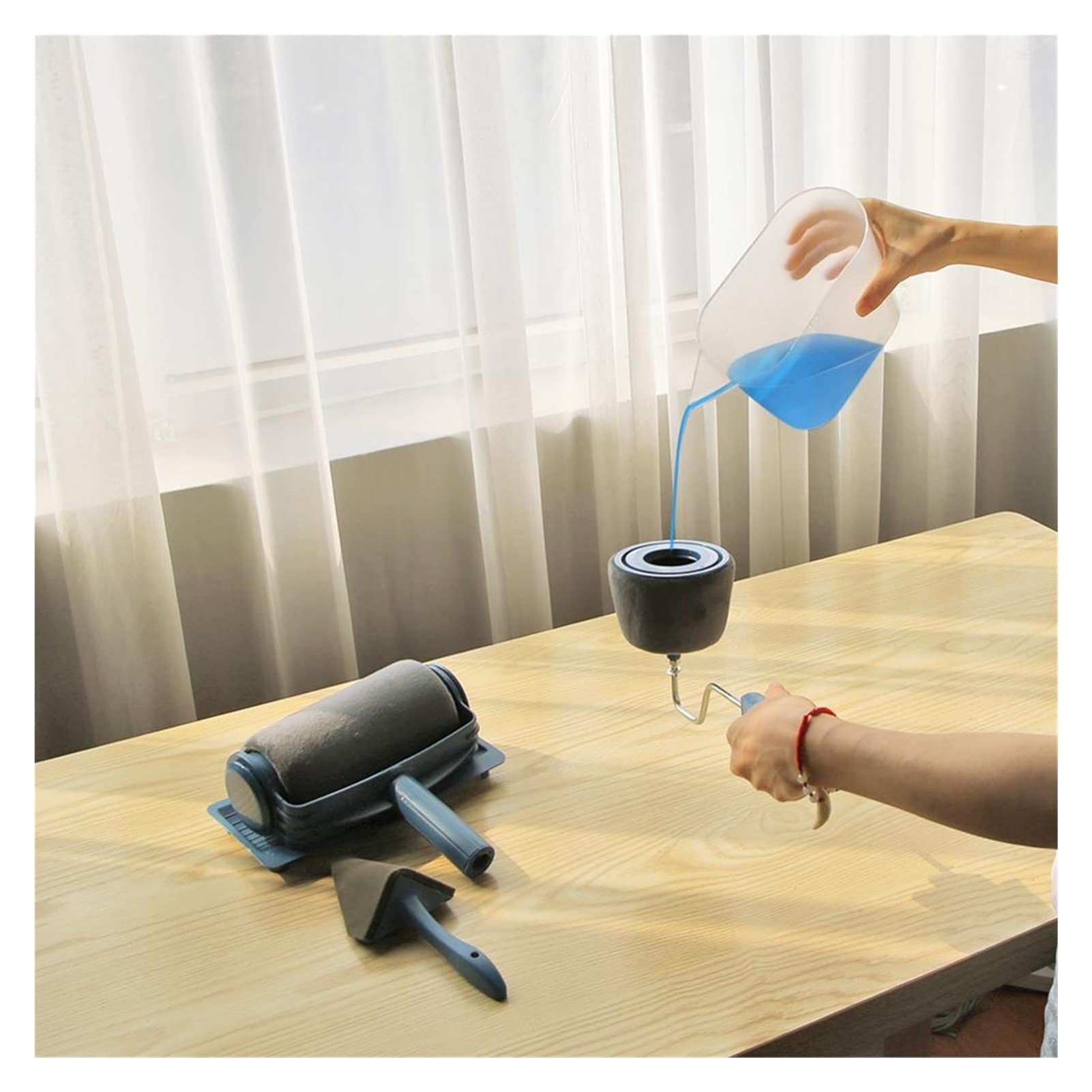 5-Piece Decorative Paint Roller & Brush Tool Set