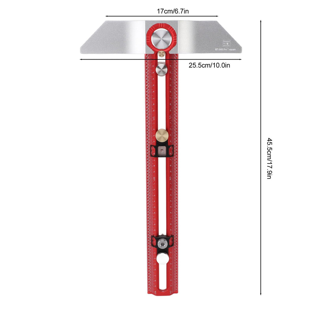 Aluminum T-Square Woodworking Ruler