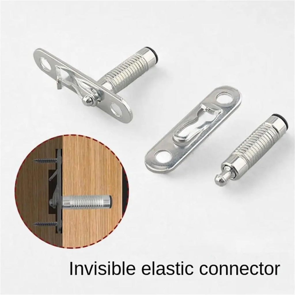 100-Set Invisible Connector Screw Fasteners with Telescopic Lock Buckles for Furniture Panels
