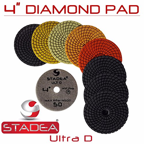 Variable Speed Wet Stone Polisher Kit for Granite & Marble