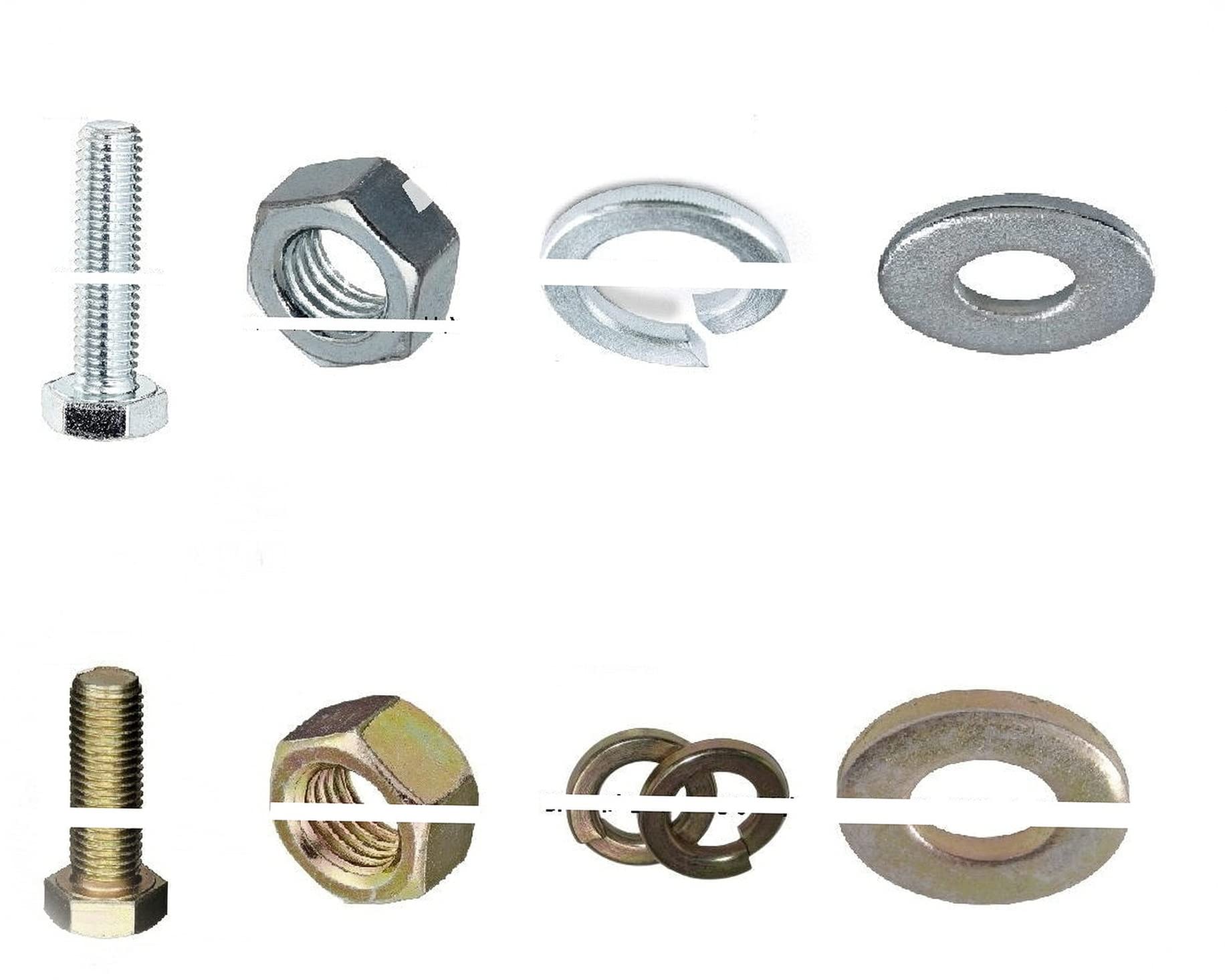 Metric & SAE Coarse & Fine Thread Bolt, Nut & Washer Assortment Kit