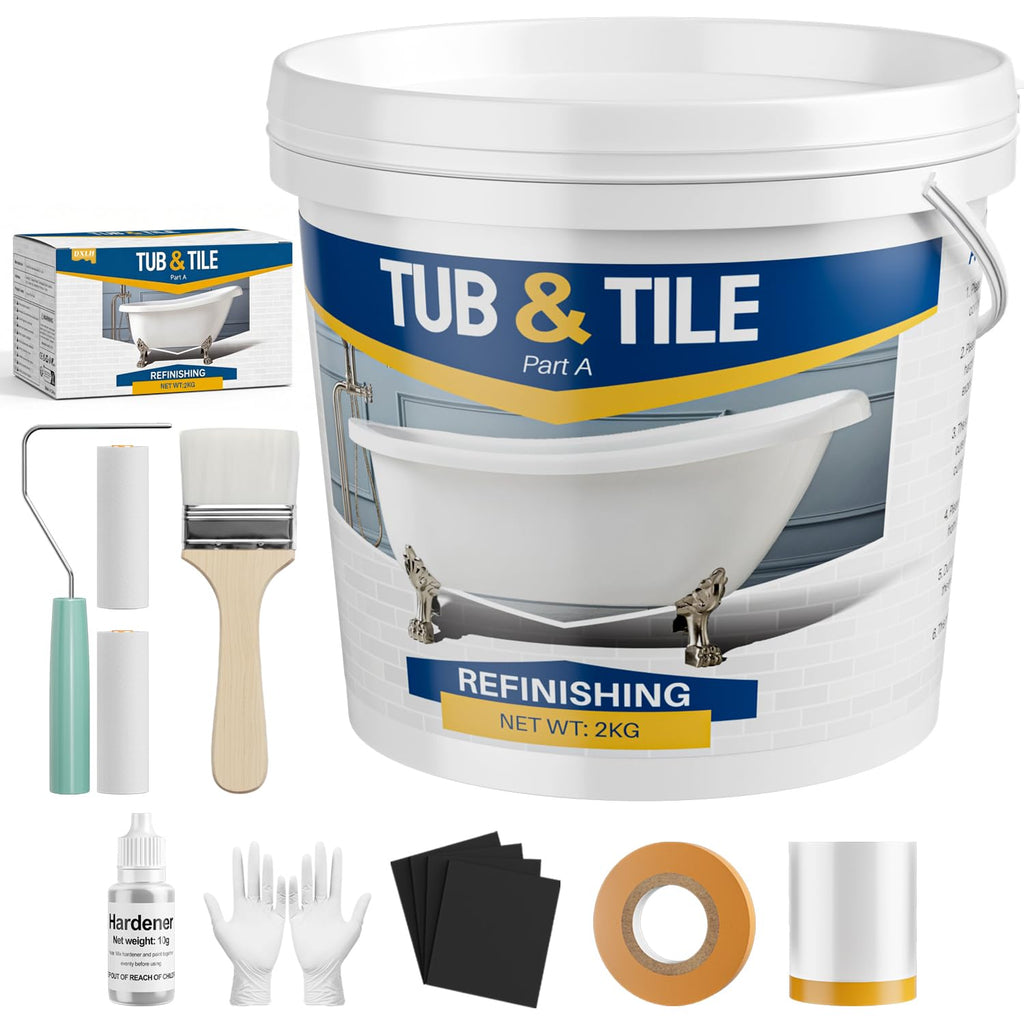NZDWZDN Tub Paint,High-Gloss White Touch Up Paint for Tile, Bathtub