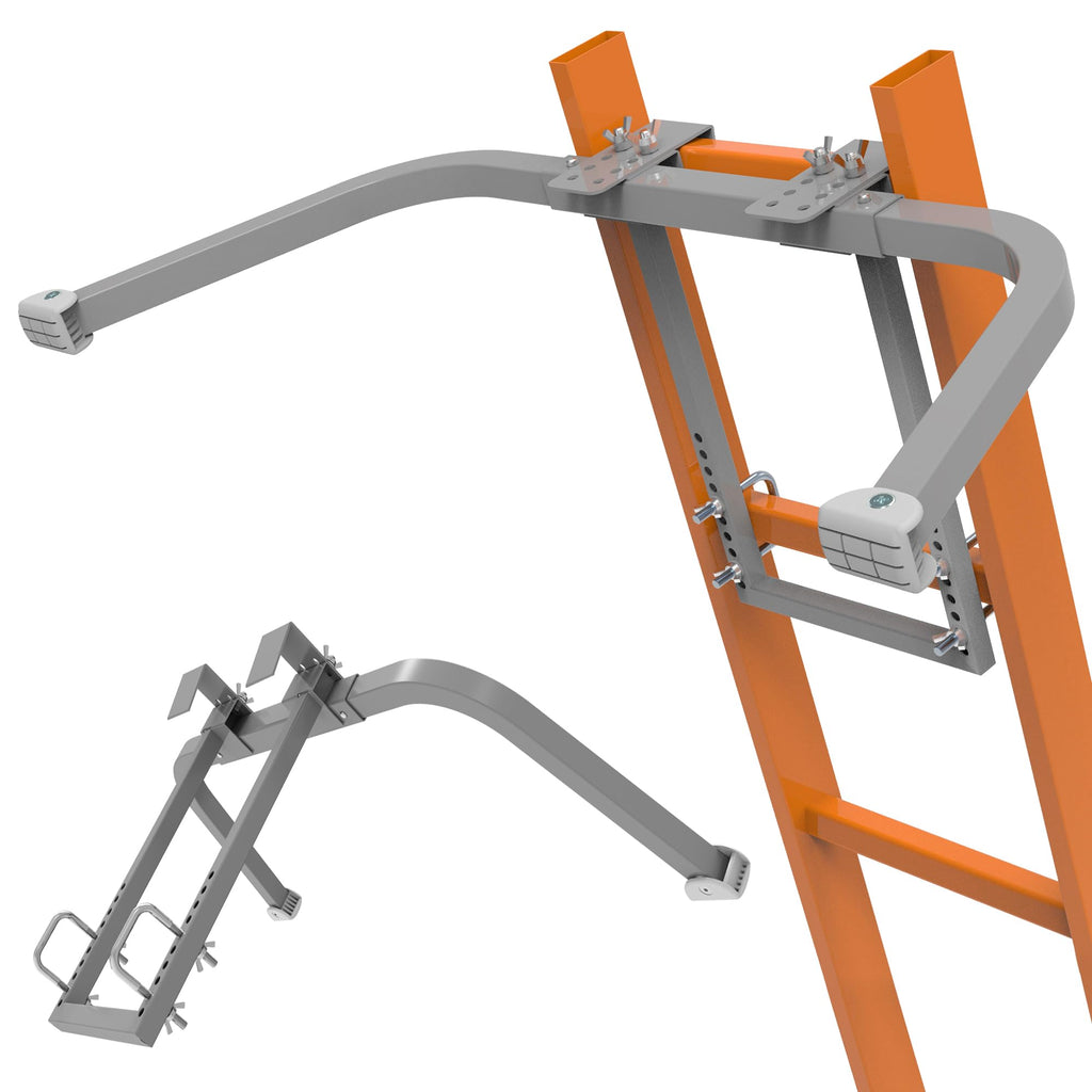 Heavy Duty Ladder Stabilizer with Anti-Slip Rubber Feet for Gutter Cleaning and Wall Protection
