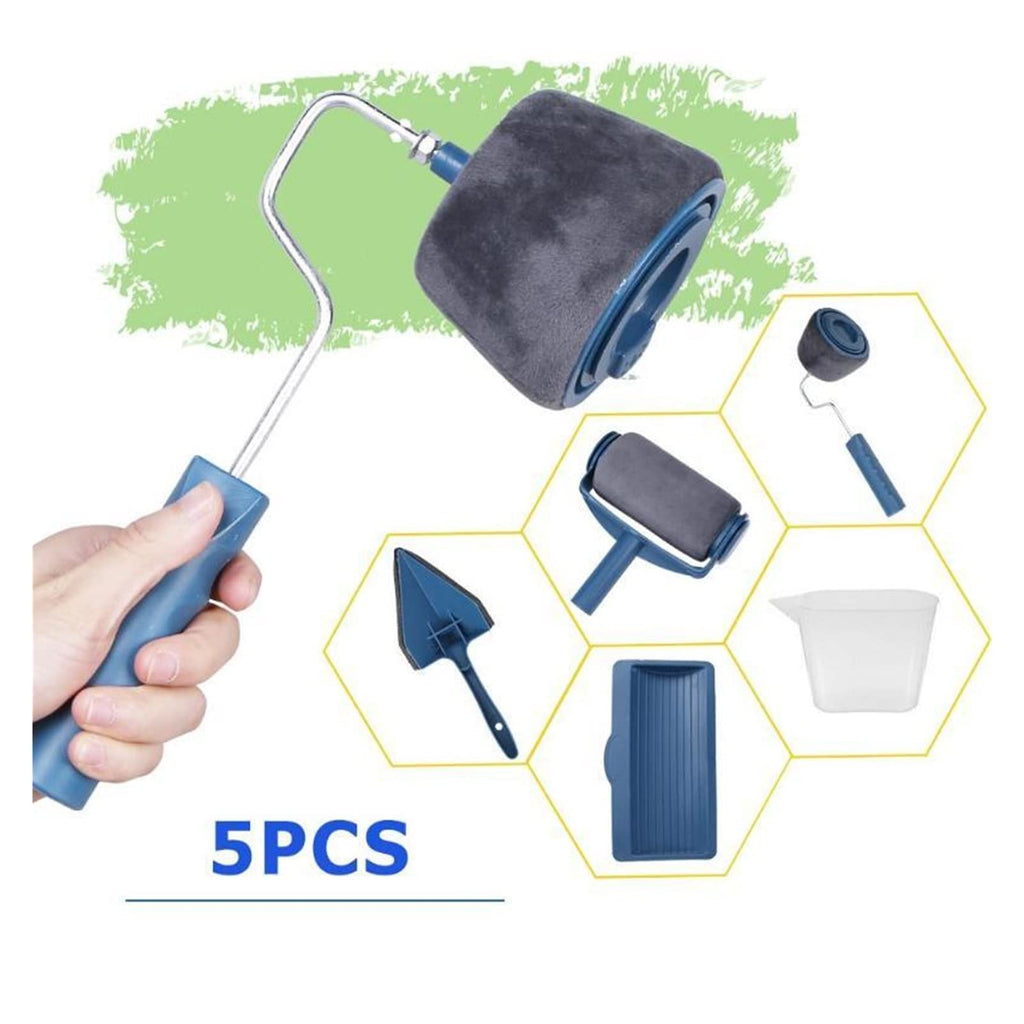 5-Piece Decorative Paint Roller & Brush Tool Set