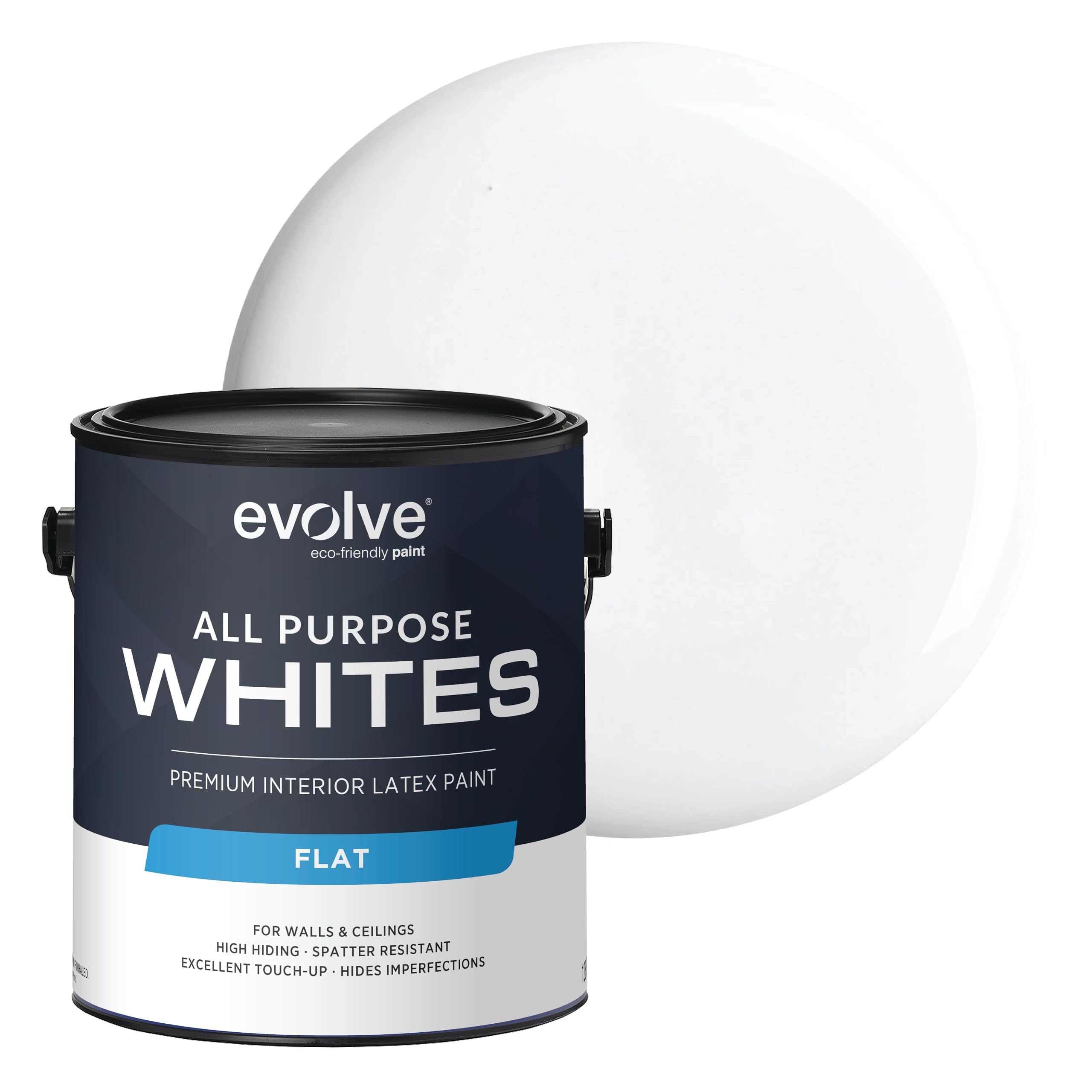 Interior White Paint & Primer for Walls & Ceilings Available in 1 & 5 Gallons