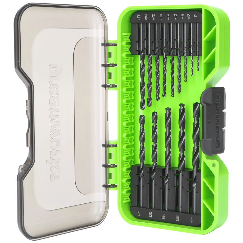 22-Piece Titanium Twist Drill Bit Set
