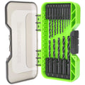 22-Piece Titanium Twist Drill Bit Set