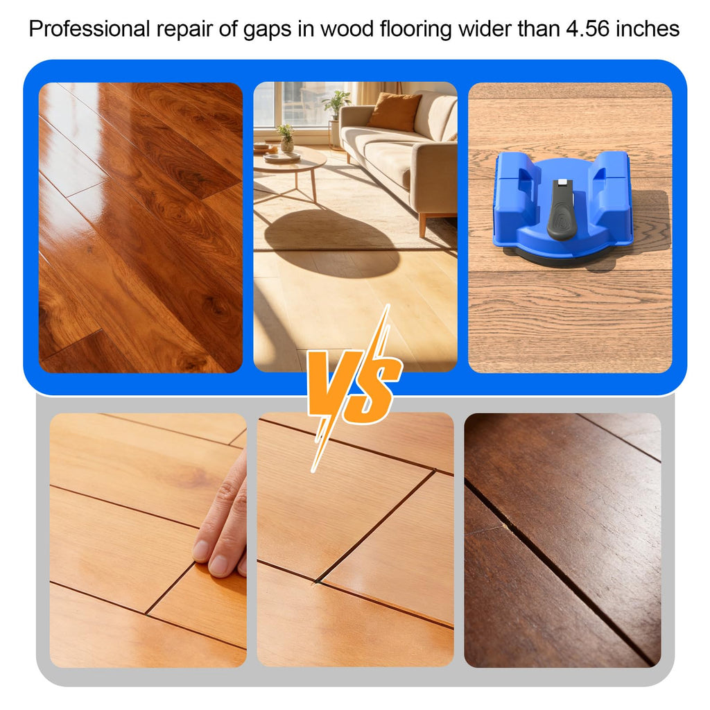 2-Pack Floor Gap Fixer Tool with Heavy Duty Suction Cups for Hardwood, Laminate & LVP Flooring