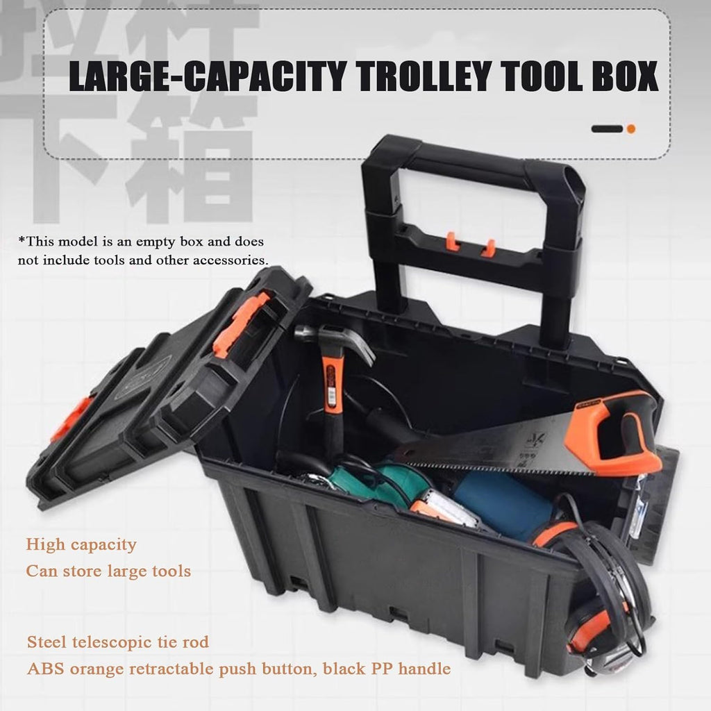 3-in-1 Rolling Tool Chest Cart with Password Lock and Stackable Storage