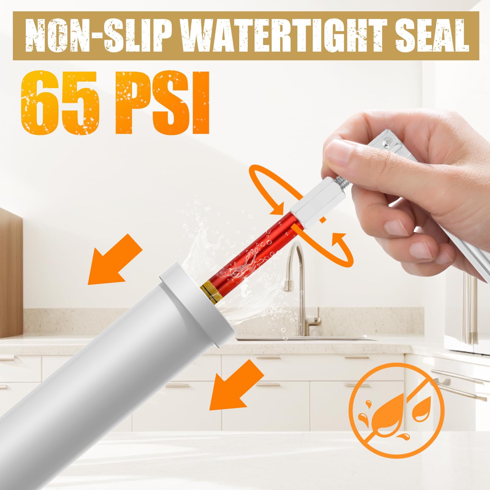 Plumbing Pipe Water Stopper Tool Kit for 1/2, 3/4 & 1 Inch Pipes with Replacement Gaskets & Nuts