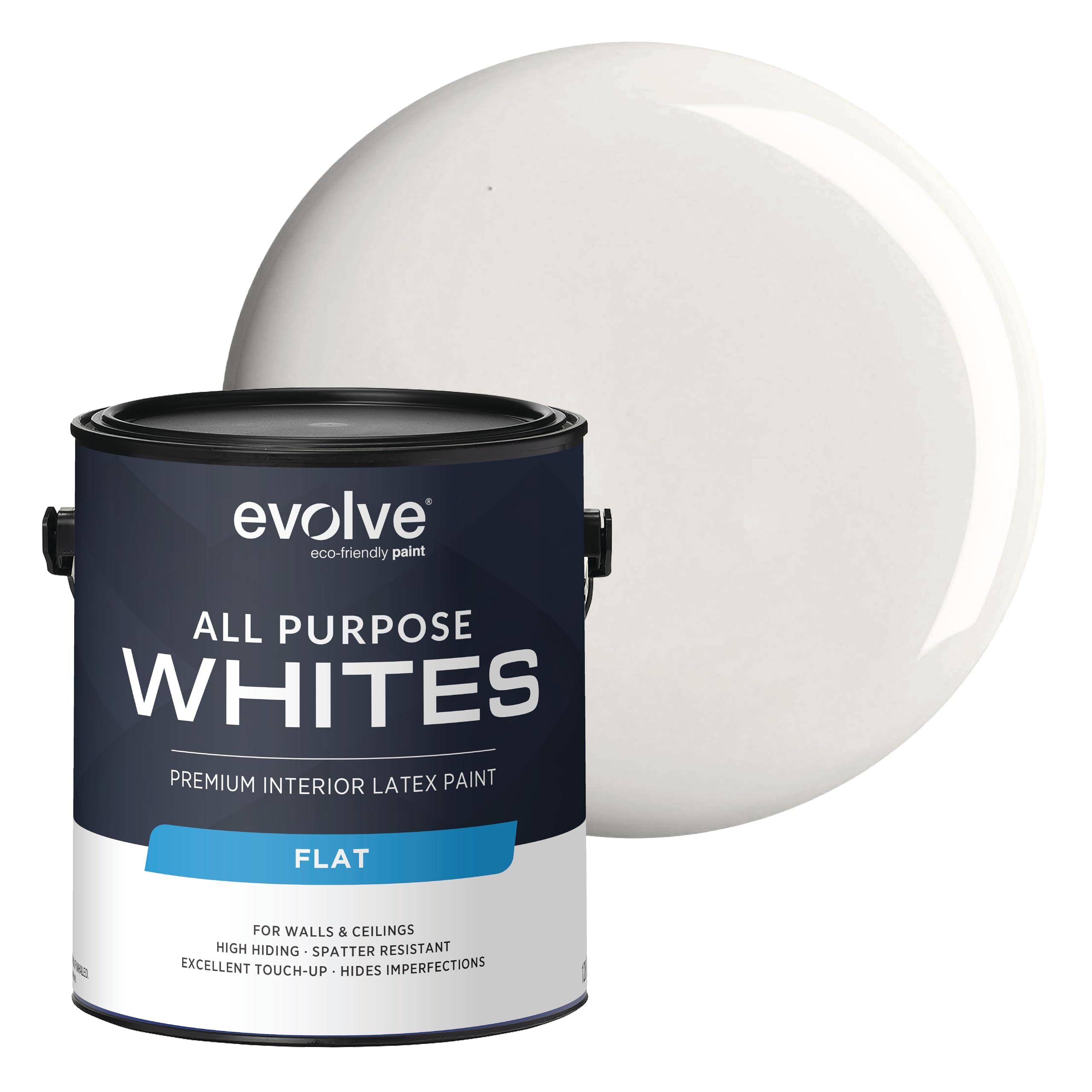 Interior White Paint & Primer for Walls & Ceilings Available in 1 & 5 Gallons