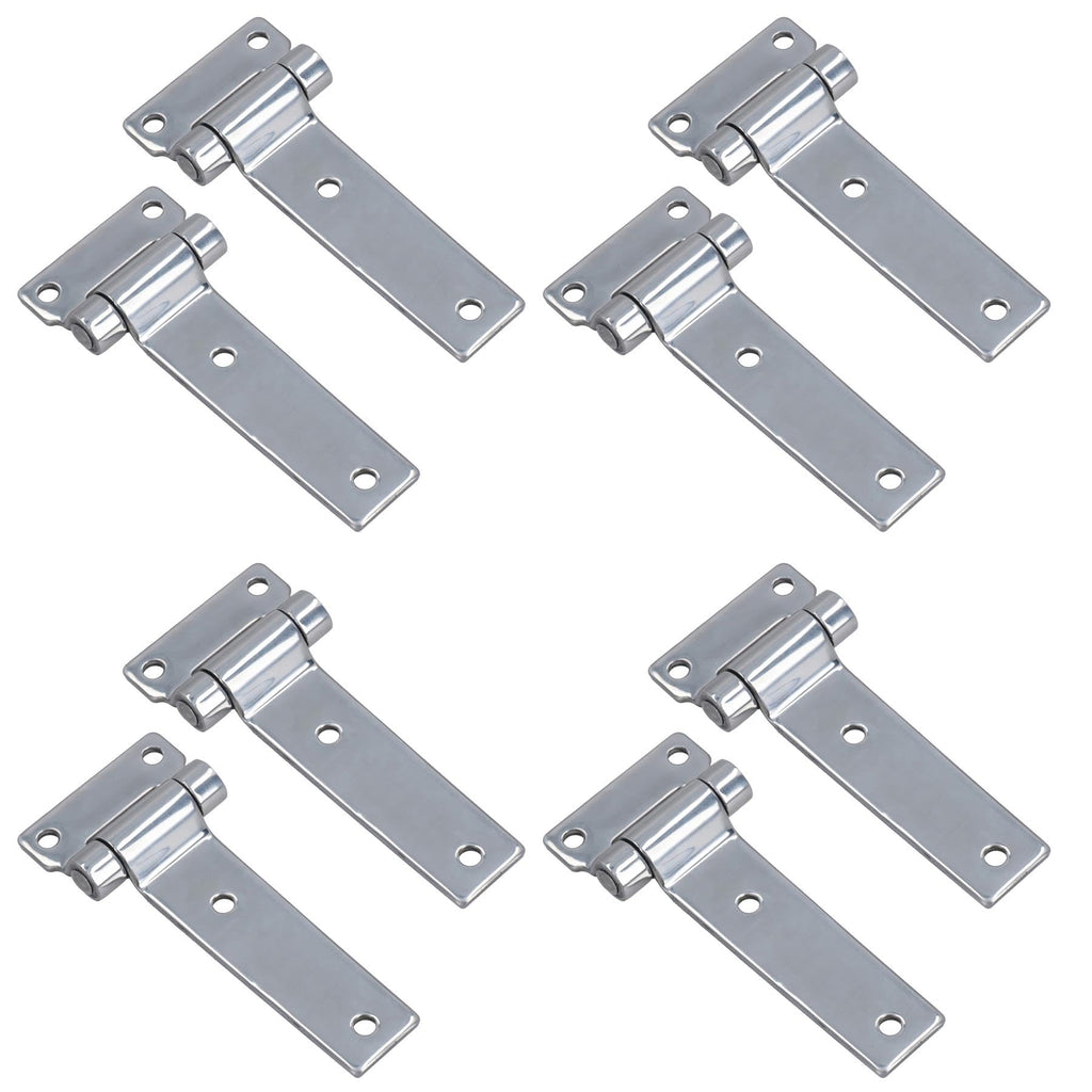 316 Stainless Steel Bolt on Door Hatch Hinge Bracket Fastener Marine 105mm 8pc