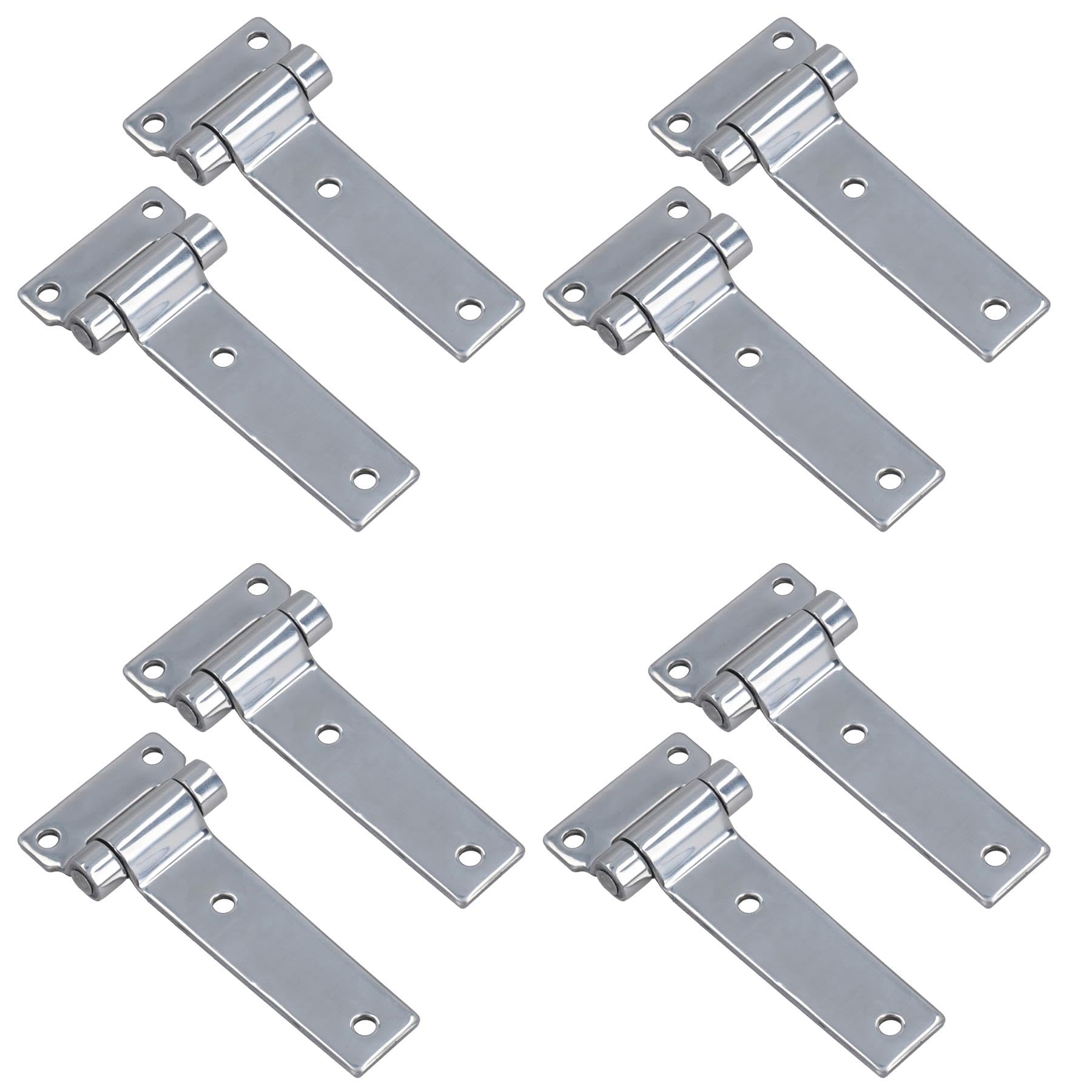 316 Stainless Steel Bolt on Door Hatch Hinge Bracket Fastener Marine 105mm 8pc