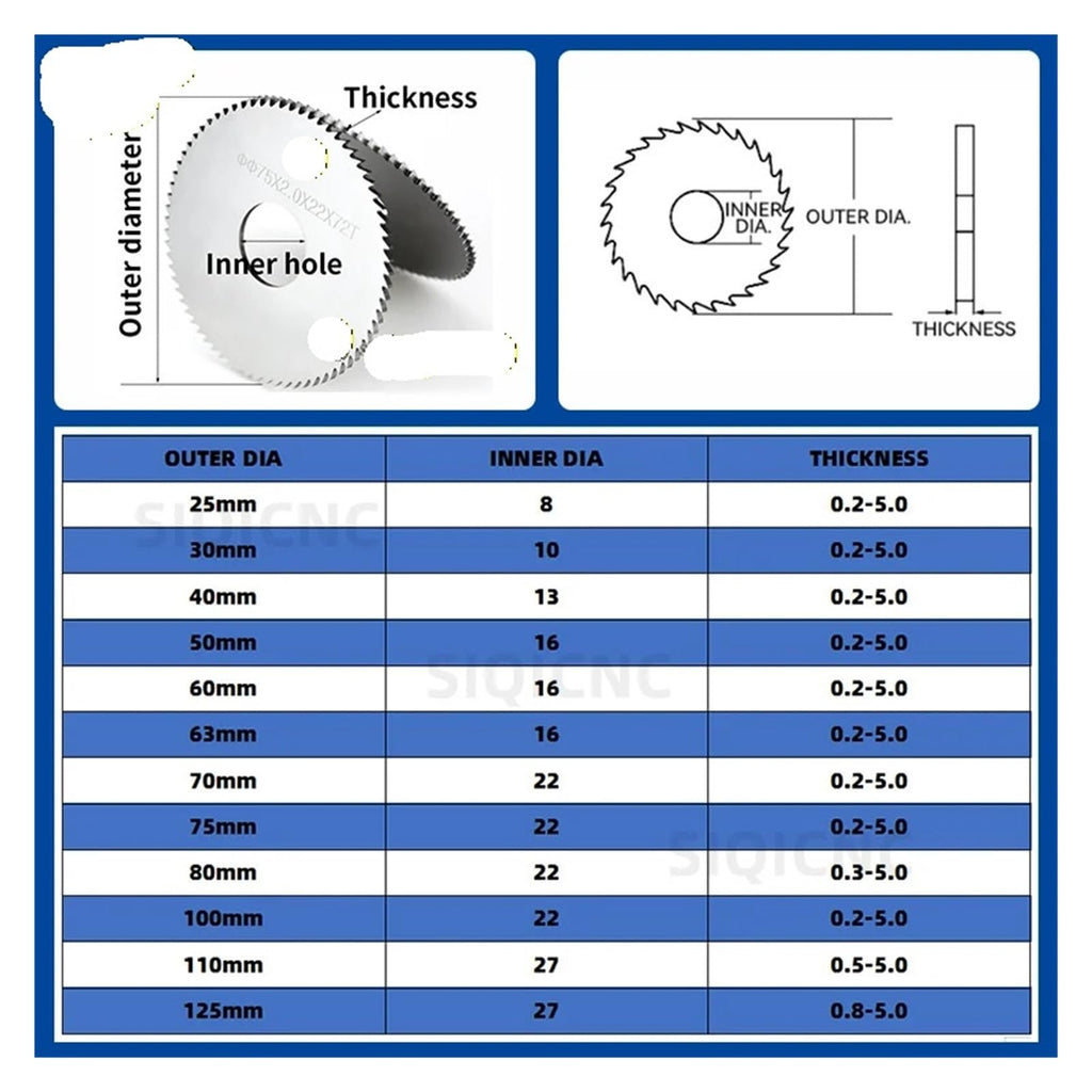 Tungsten Carbide Circular Saw Blade 72T for Metal Cutting