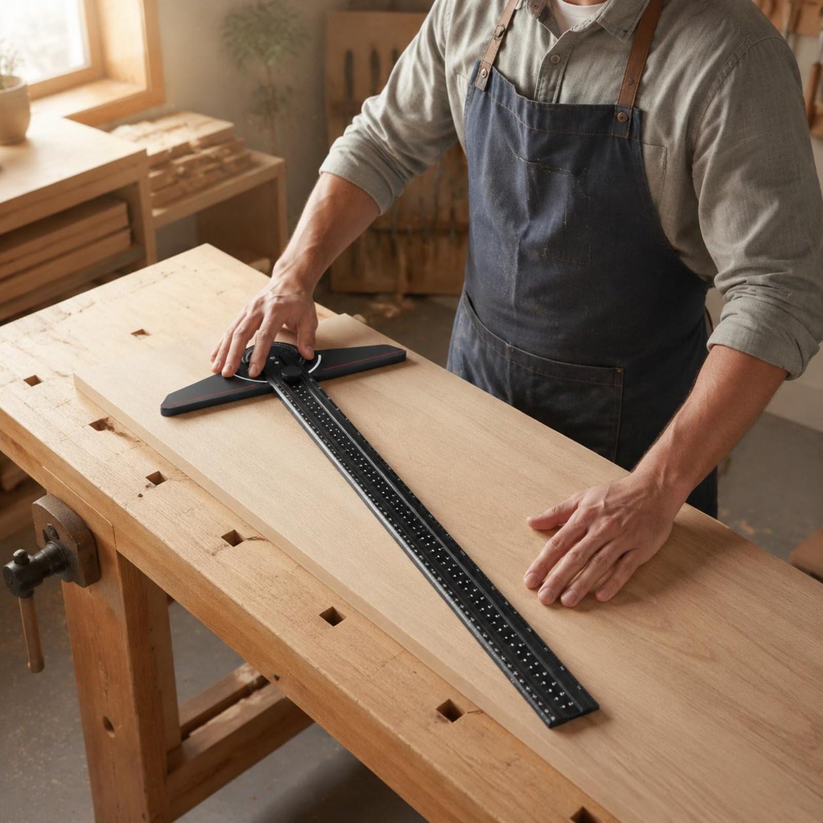 Aluminum Carpentry T-Angle Ruler
