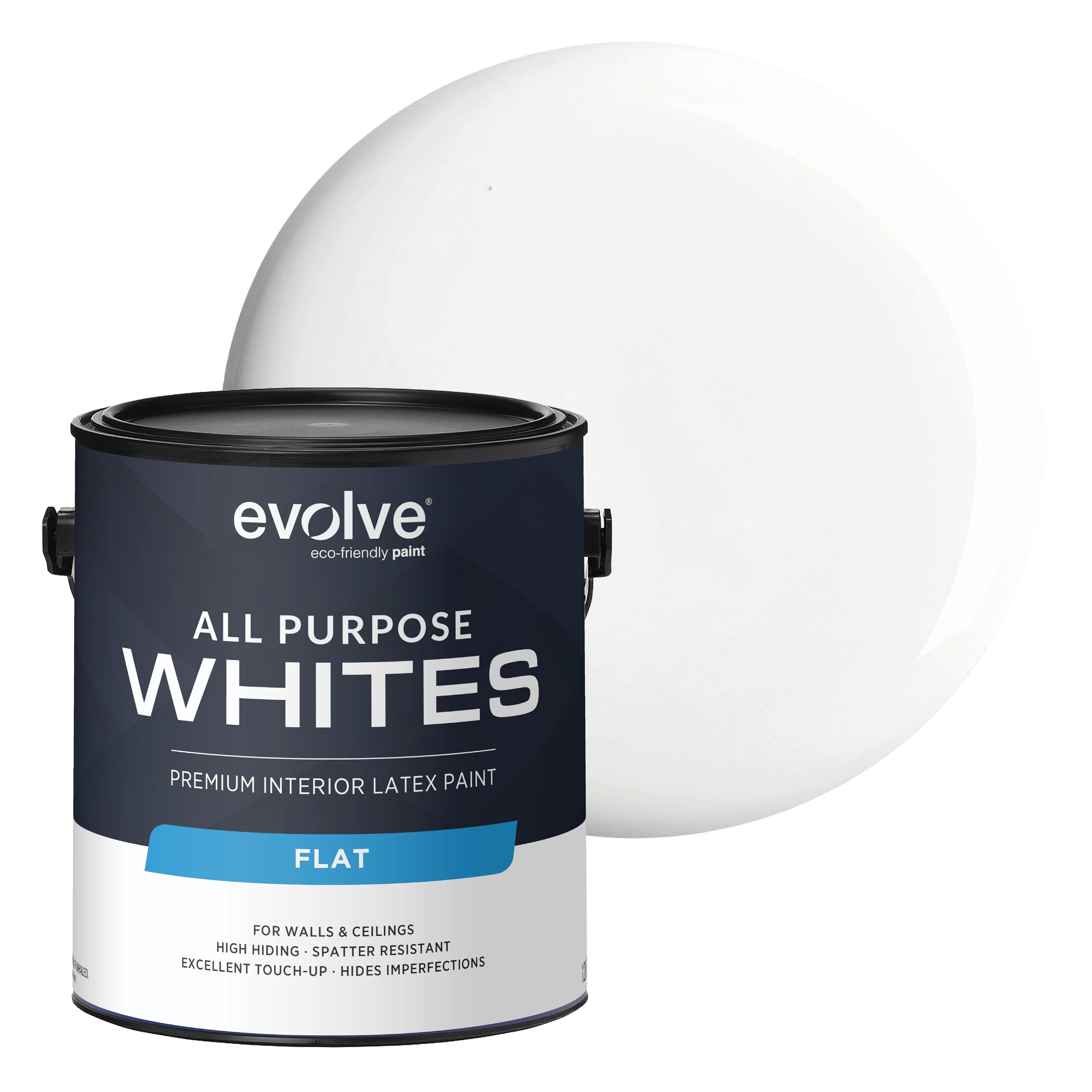 Interior White Paint & Primer for Walls & Ceilings Available in 1 & 5 Gallons