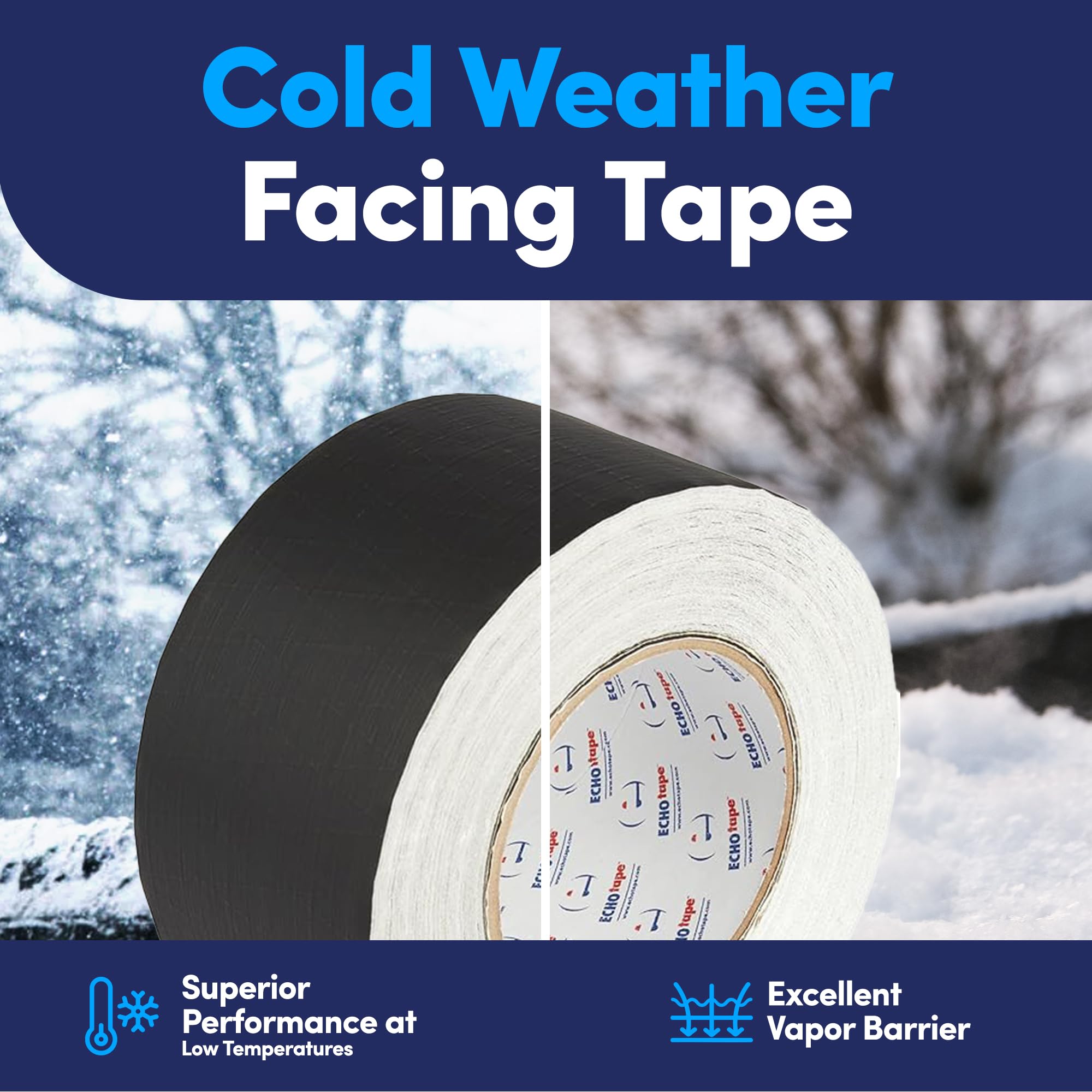 All-Weather Insulation Facing Tape with High-Performance Adhesive