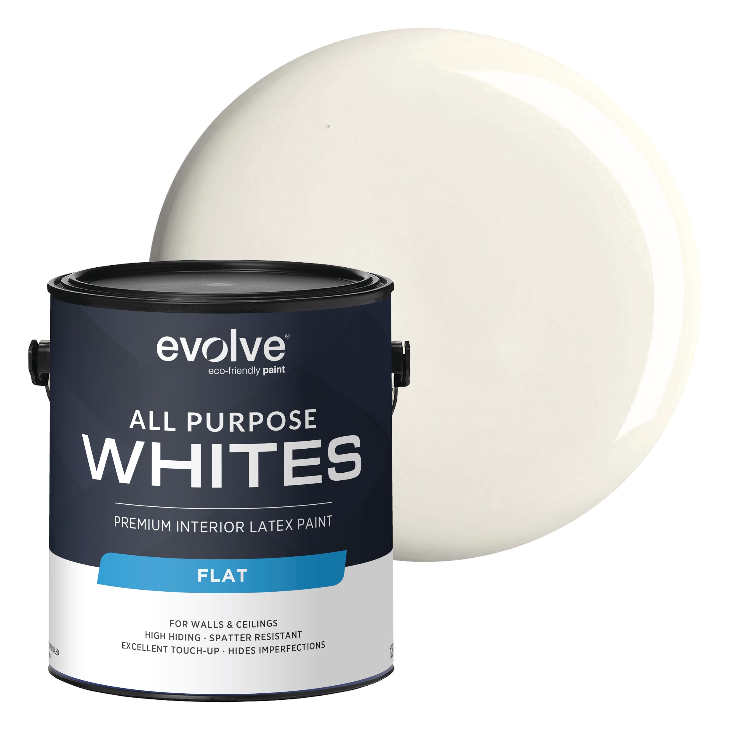 Interior White Paint & Primer for Walls & Ceilings Available in 1 & 5 Gallons
