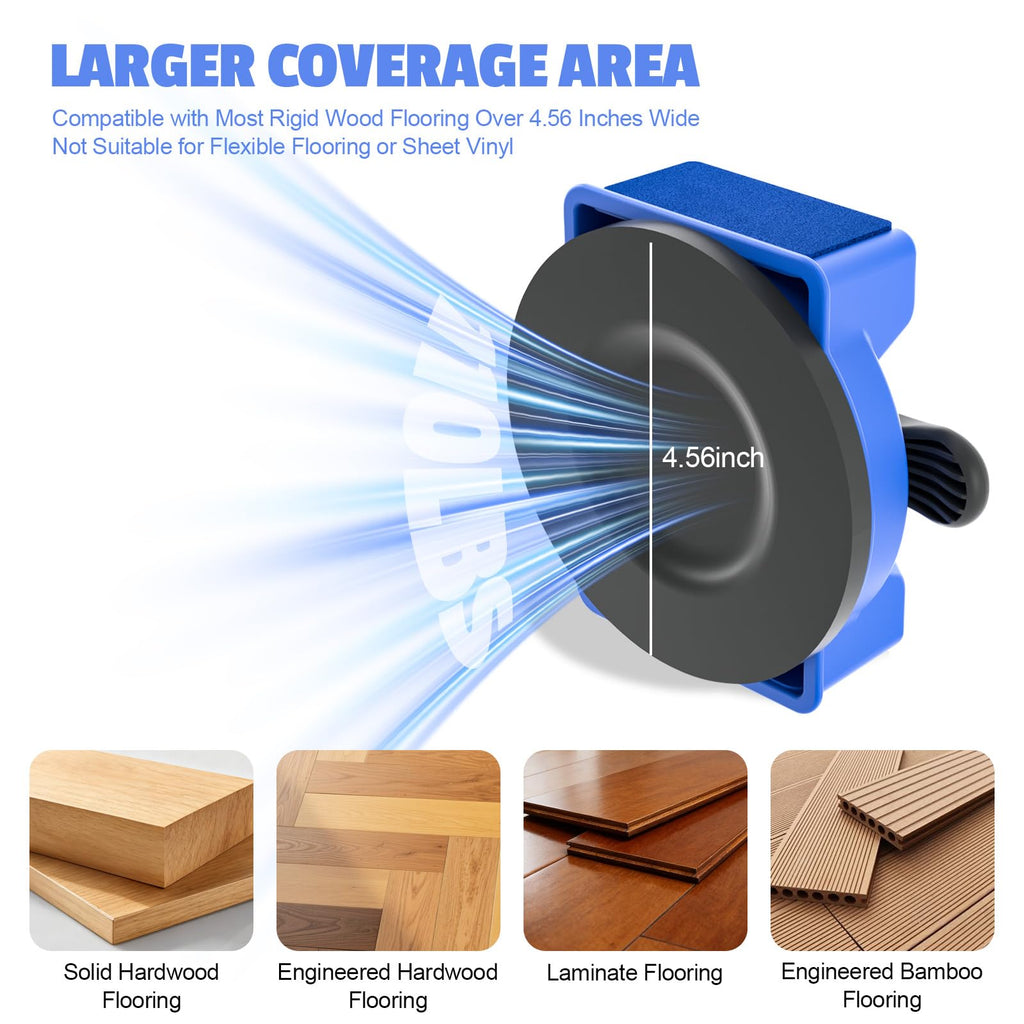2-Pack Floor Gap Fixer Tool with Heavy Duty Suction Cups for Hardwood, Laminate & LVP Flooring