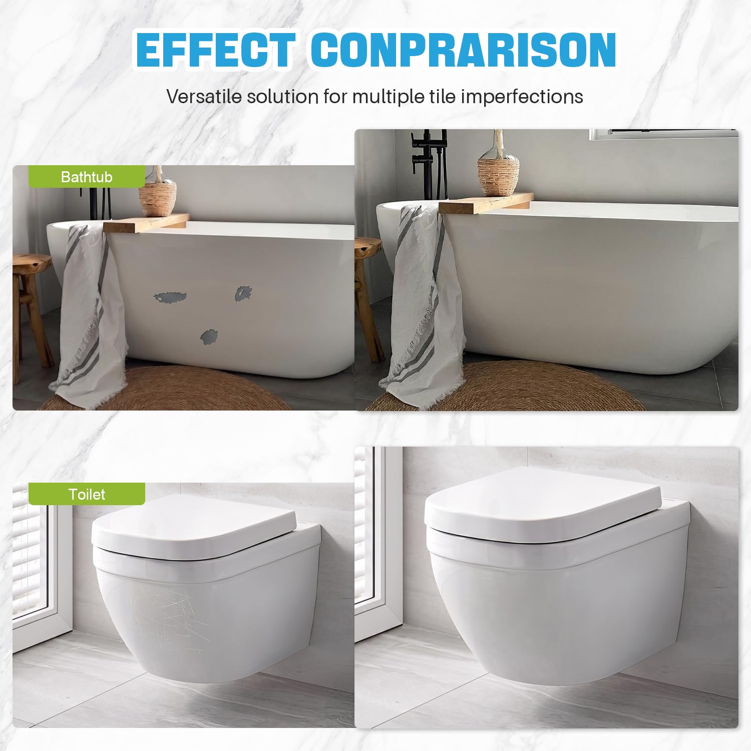 NZDWZDN Tub Paint,High-Gloss White Touch Up Paint for Tile, Bathtub