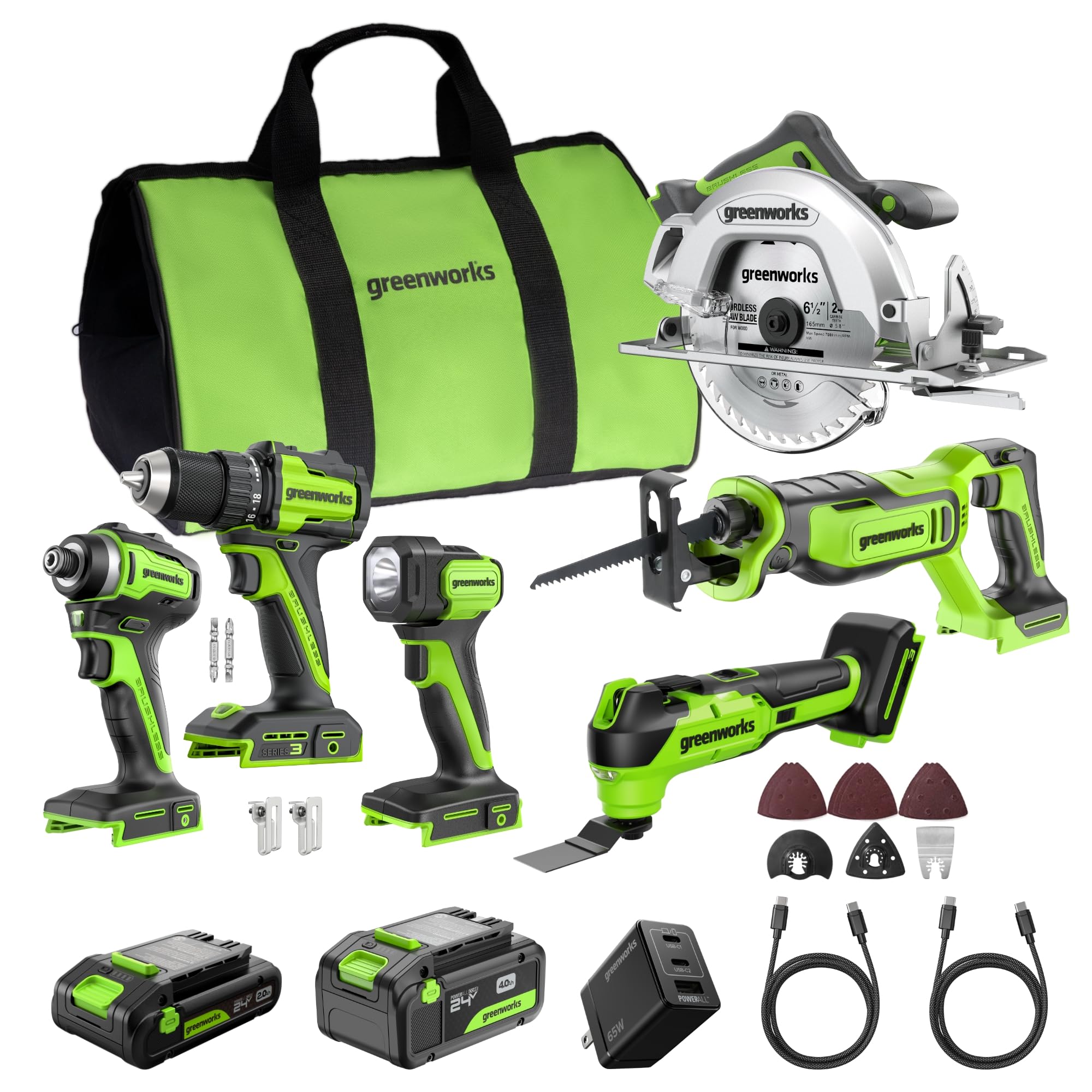 Greenworks Piece Impact Rated Driving Set