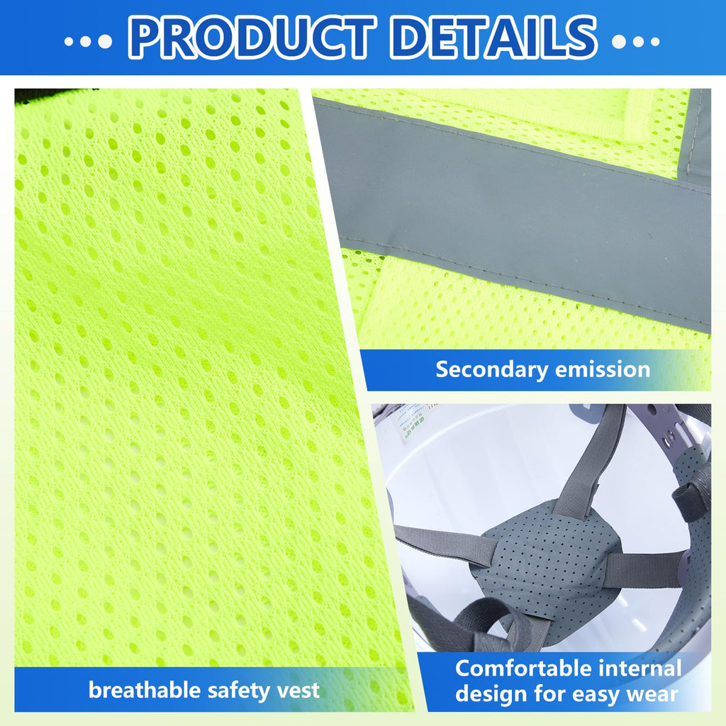 9-Piece XL Personal Protective Equipment Safety Kit with Hard Hat, Safety Glasses, Gloves, Earplugs and Reflective Vest