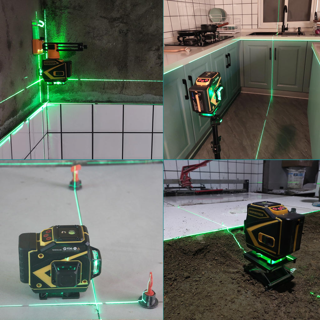 360° Self-Leveling Tile Laser Level for Floor, Wall & Ceiling Installation